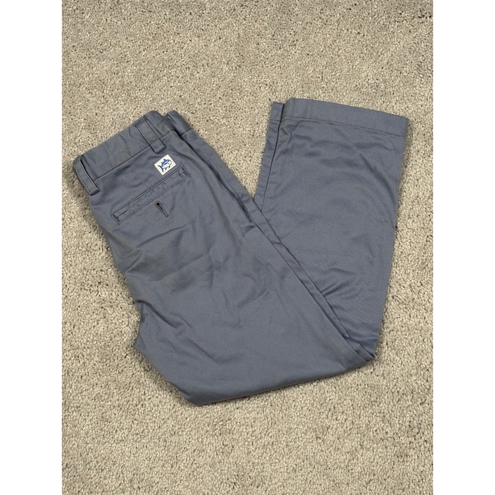Southern Tide Kids Intercoastal Pants Chino Flat Front Boys Size 6 Blue Gray